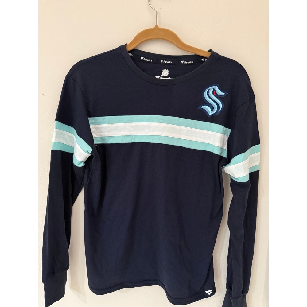 Women's Seattle Kraken Fanatics Long Sleeve T-Shirt-Size Small